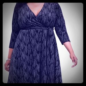 TORRID black Velvet glitter dress